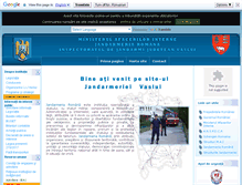 Tablet Screenshot of jandarmeriavaslui.ro